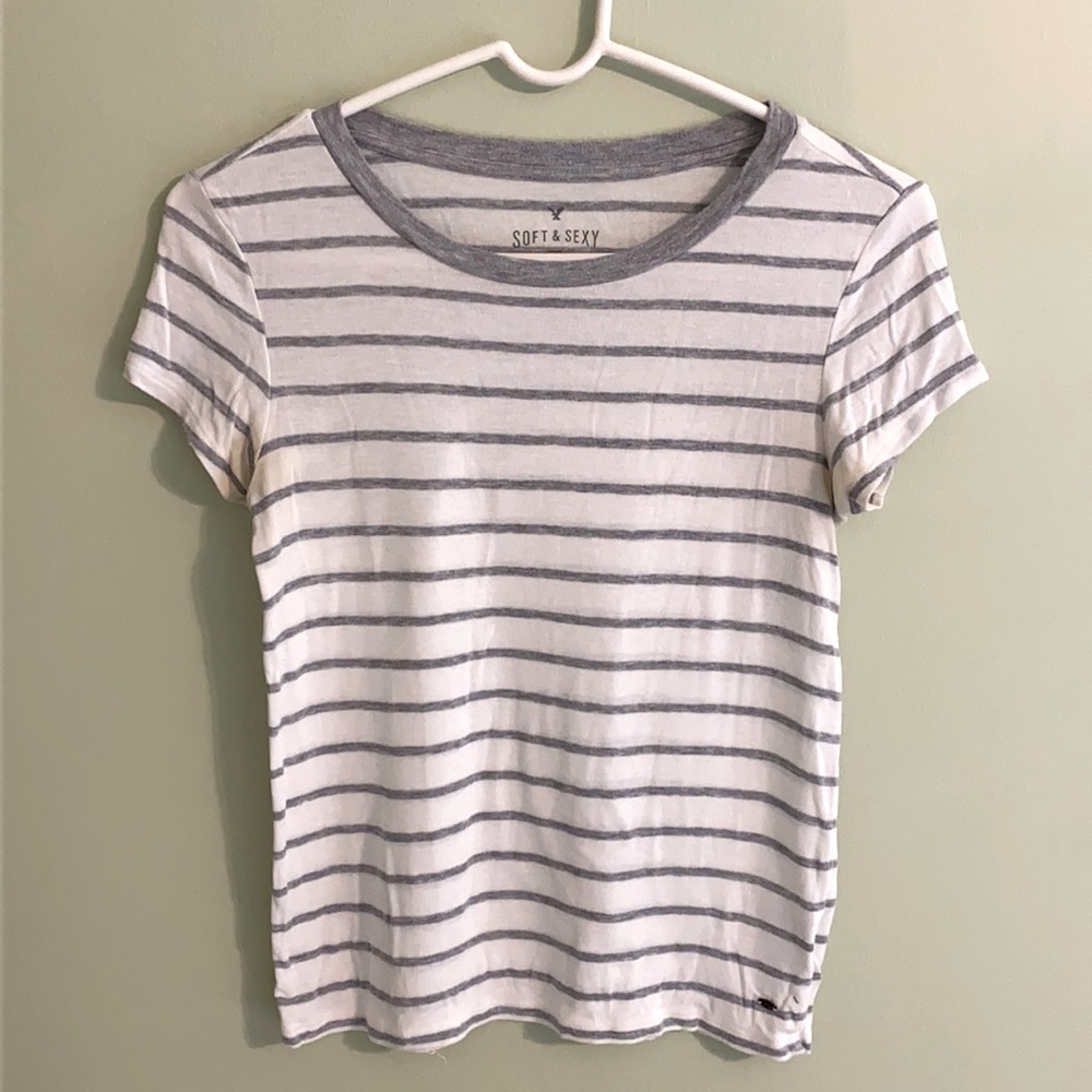 American Eagle Soft and Sexy Striped Tee